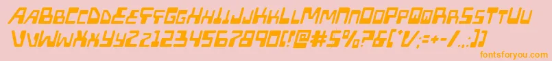 Xpedlightital Font – Orange Fonts on Pink Background