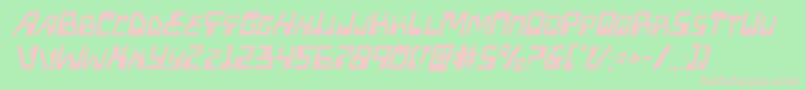 Xpedlightital Font – Pink Fonts on Green Background