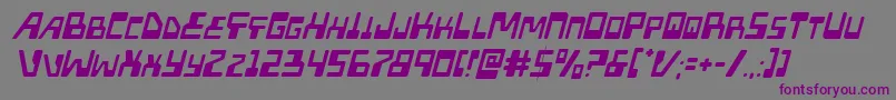 Xpedlightital Font – Purple Fonts on Gray Background