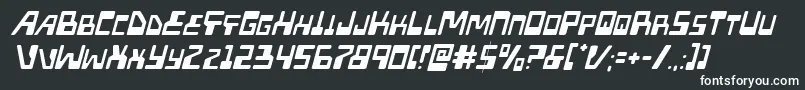 Xpedlightital Font – White Fonts on Black Background