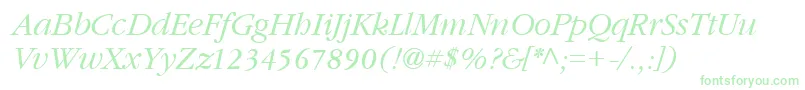 GarnetItalic Font – Green Fonts