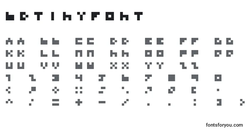 Шрифт BdTinyfont (47257) – алфавит, цифры, специальные символы