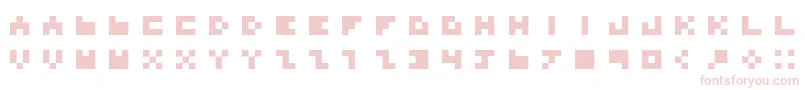 fuente BdTinyfont – Fuentes Rosadas Sobre Fondo Blanco