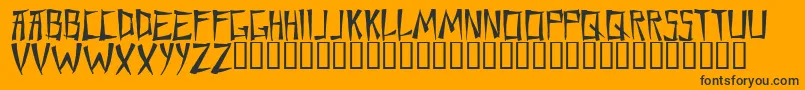 フォントChane – 黒い文字のオレンジの背景