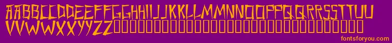 Шрифт Chane – оранжевые шрифты на фиолетовом фоне