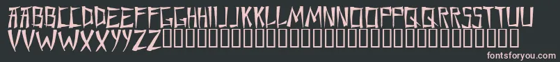 Chane Font – Pink Fonts on Black Background