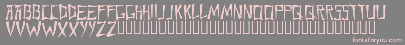 フォントChane – 灰色の背景にピンクのフォント