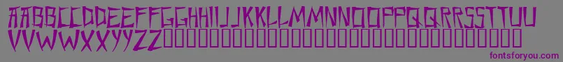 フォントChane – 紫色のフォント、灰色の背景