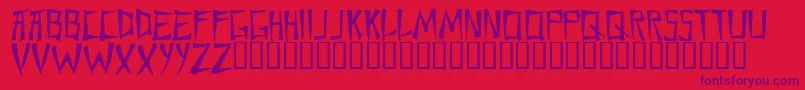 Шрифт Chane – фиолетовые шрифты на красном фоне