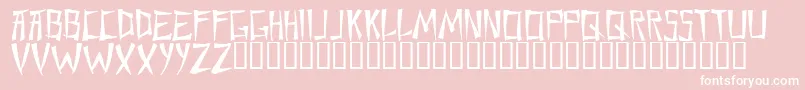 Шрифт Chane – белые шрифты на розовом фоне