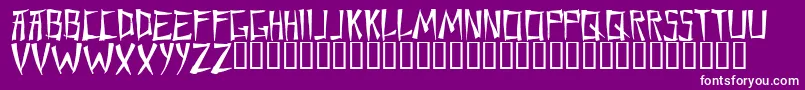 フォントChane – 紫の背景に白い文字