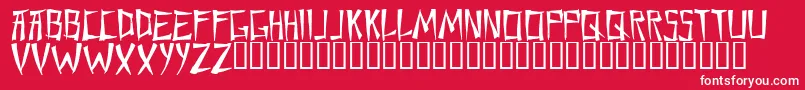 フォントChane – 赤い背景に白い文字