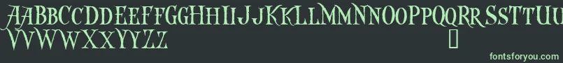 Captkd Font – Green Fonts on Black Background