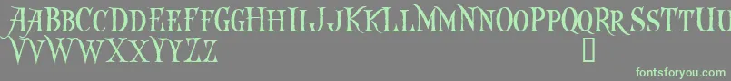 Captkd Font – Green Fonts on Gray Background