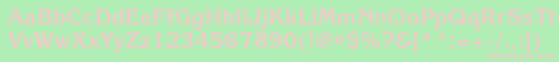 KorinnagttBold Font – Pink Fonts on Green Background