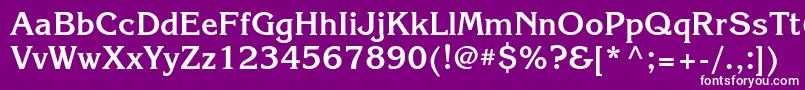 フォントKorinnagttBold – 紫の背景に白い文字