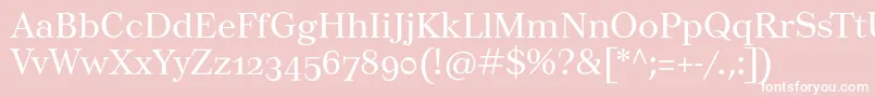 Tusarosf Font – White Fonts on Pink Background