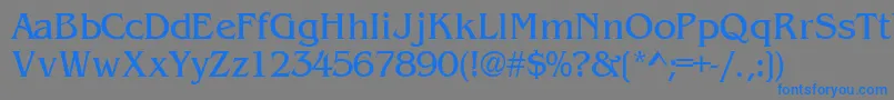 WandsskRegular Font – Blue Fonts on Gray Background