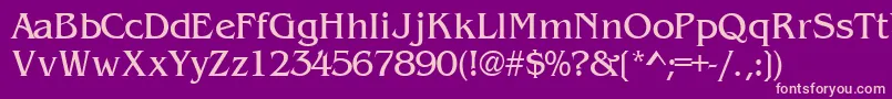 WandsskRegular Font – Pink Fonts on Purple Background