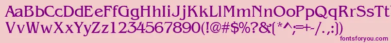 WandsskRegular Font – Purple Fonts on Pink Background