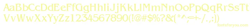 WandsskRegular Font – Yellow Fonts on White Background