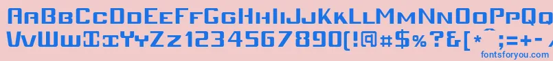 More about Mobiv Font Mobiv Font – Blue Fonts on Pink Background