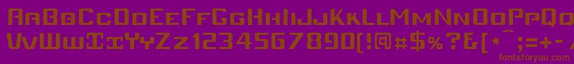 Mobiv Font – Brown Fonts on Purple Background