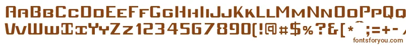 Шрифт Mobiv – коричневые шрифты на белом фоне