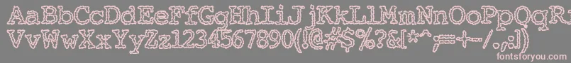 Шрифт Elechac ffy – розовые шрифты на сером фоне