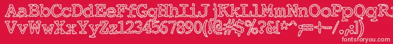 Шрифт Elechac ffy – розовые шрифты на красном фоне