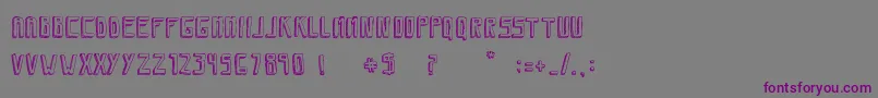 Шрифт SaviaShadow – фиолетовые шрифты на сером фоне