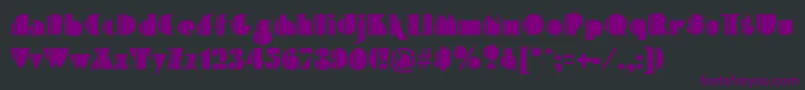Police PlayceRegular – polices violettes sur fond noir