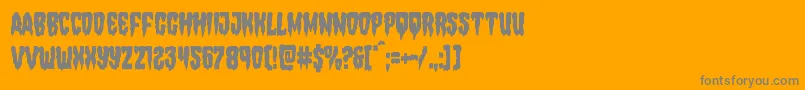 Police Hemogoblincond – polices grises sur fond orange