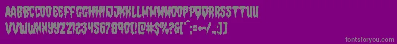 Hemogoblincond-Schriftart – Graue Schriften auf violettem Hintergrund