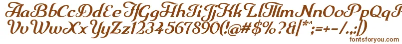 Шрифт Trumpit – коричневые шрифты на белом фоне