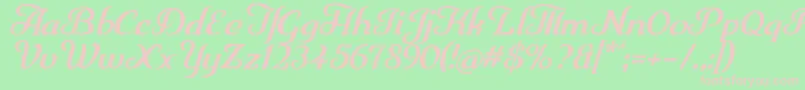 Trumpit Font – Pink Fonts on Green Background