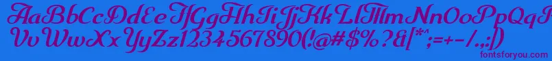 More about Trumpit Font Trumpit Font – Purple Fonts on Blue Background