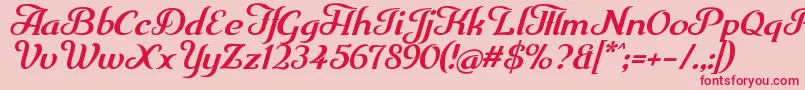 Trumpit Font – Red Fonts on Pink Background