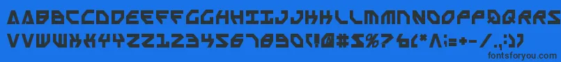 Sscriptv2b Font – Black Fonts on Blue Background