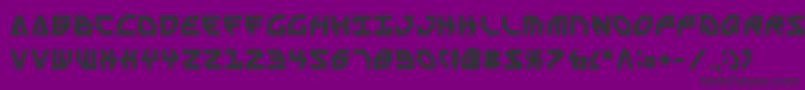 フォントSscriptv2b – 紫の背景に黒い文字