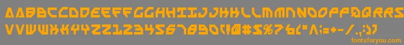 Sscriptv2b Font – Orange Fonts on Gray Background