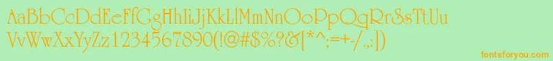 More about Occident Font Occident Font – Orange Fonts on Green Background