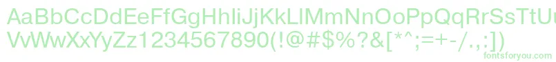 Prg55C Font – Green Fonts on White Background