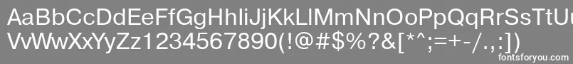 Prg55C Font – White Fonts on Gray Background