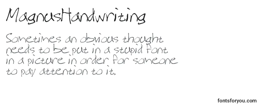 MagnusHandwriting Font