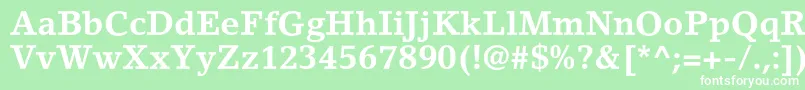 LinoletterstdBold Font – White Fonts on Green Background