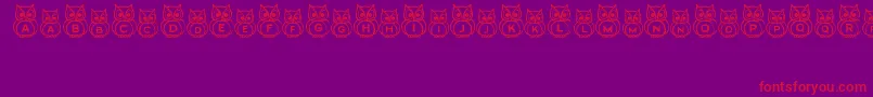 WhatAHoot Font – Red Fonts on Purple Background