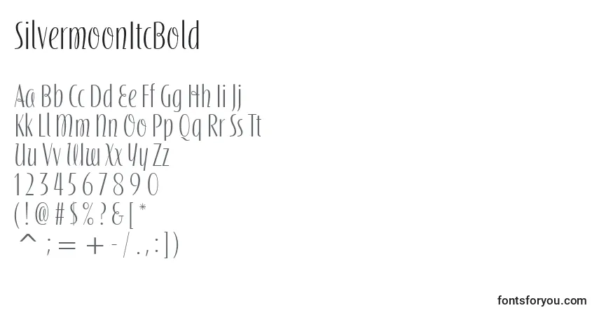 SilvermoonItcBoldフォント–アルファベット、数字、特殊文字