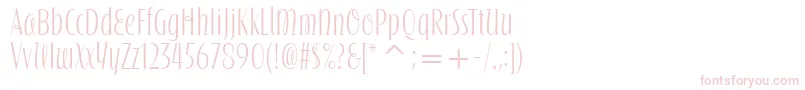 SilvermoonItcBold-Schriftart – Rosa Schriften