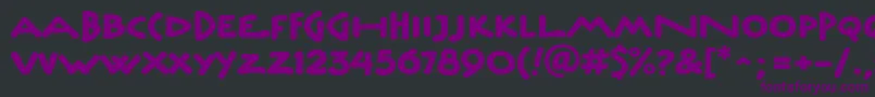 UnderscriptitcTt Font – Purple Fonts on Black Background